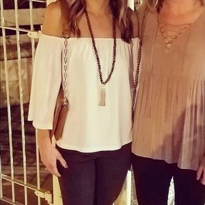 Leith women’s off the shoulder top